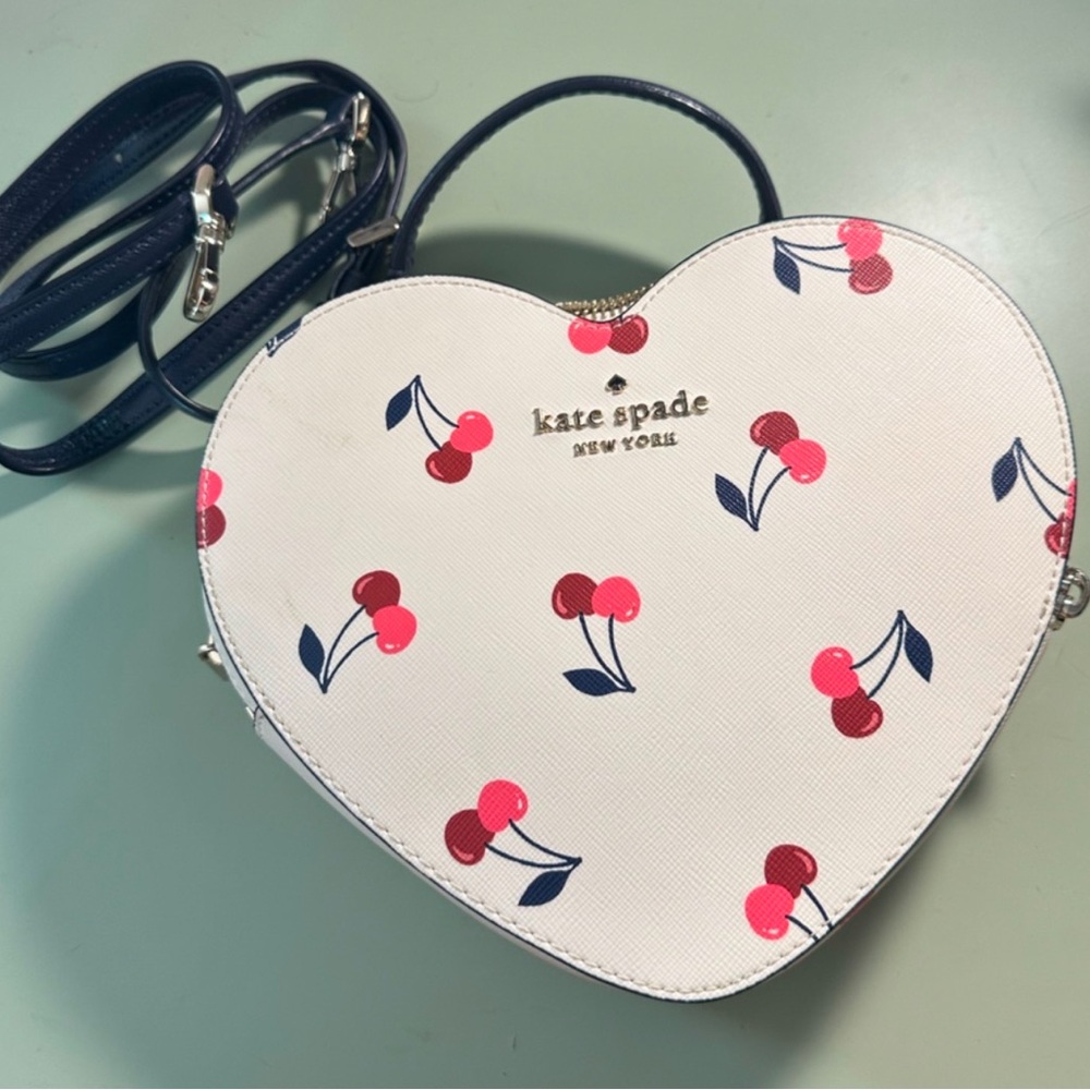 Kate Spade Heart-Shaped Cherry Print Bag